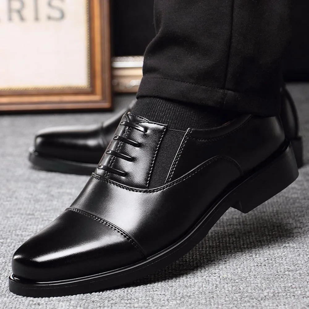 West Louis™ Gentlemen Leather Business Style Dress Shoes
