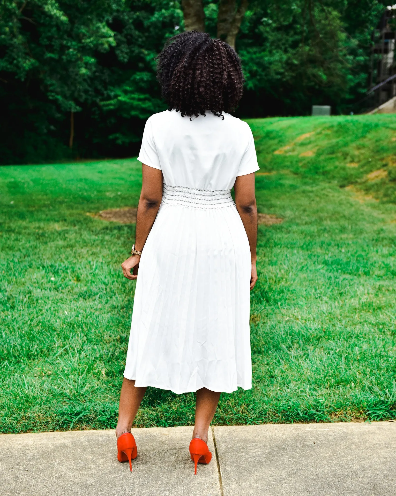 White spring dress