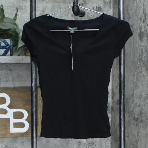 Wild Fable Women's Short Sleeve V-Neck Fitted T-Shirt 78591208
