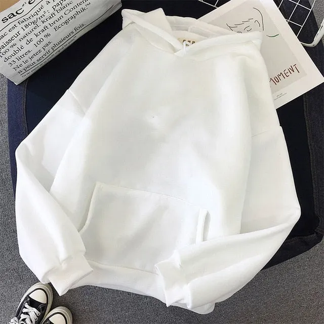 Winter Coats Sweet Hooded Women  Loose Casual Warm Hoodies