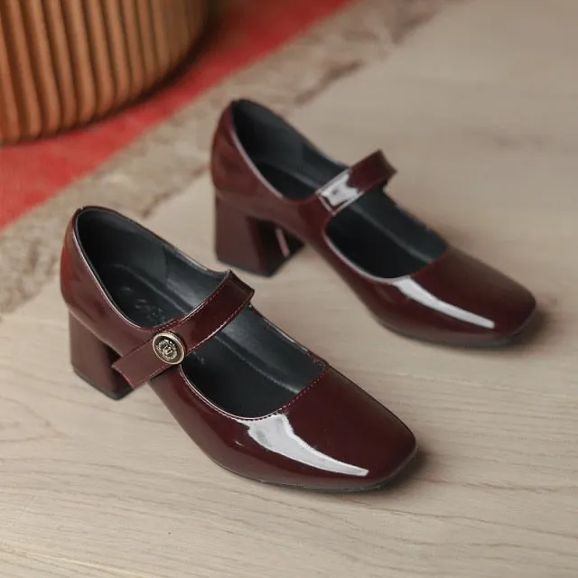 woloong New Mary Jane Women's Pumps Shoes Loafers Leather Vintage Japanese Style Girls Student College Costume Casual Shoes Autumn