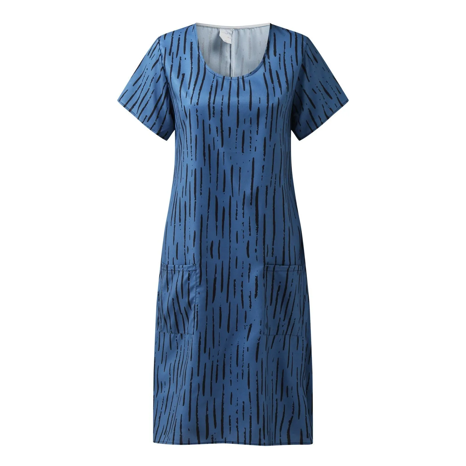 Women's Fashion Simple Casual Plus Size T-Shirt Dress