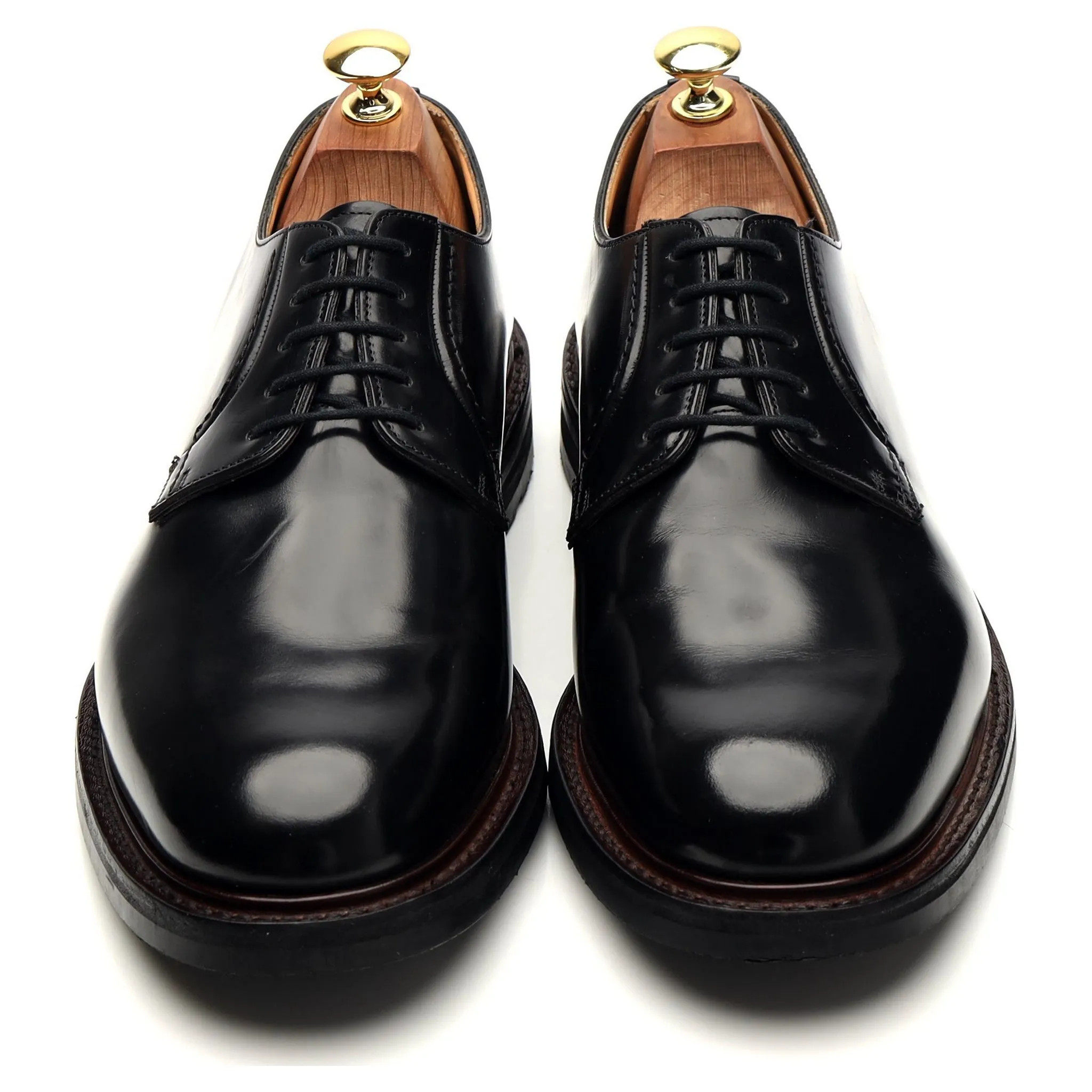 'Woodbridge' Black Leather Derby UK 8 G