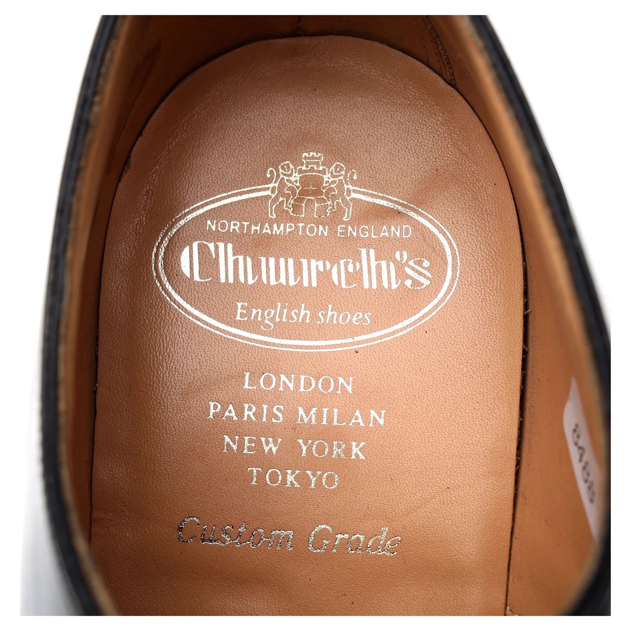 'Woodbridge' Black Leather Derby UK 8 G