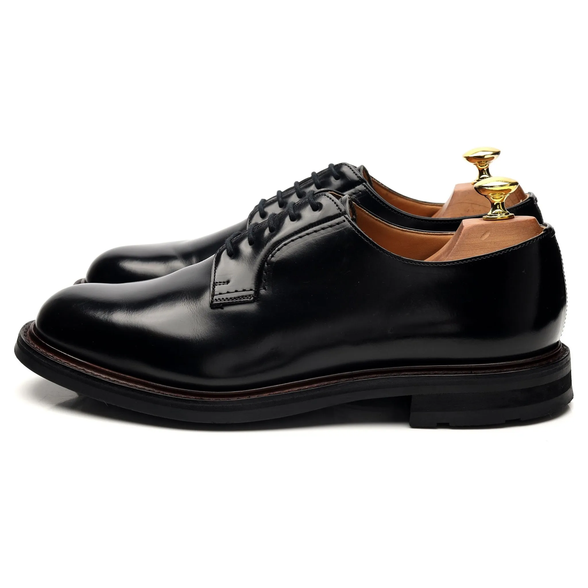 'Woodbridge' Black Leather Derby UK 8 G
