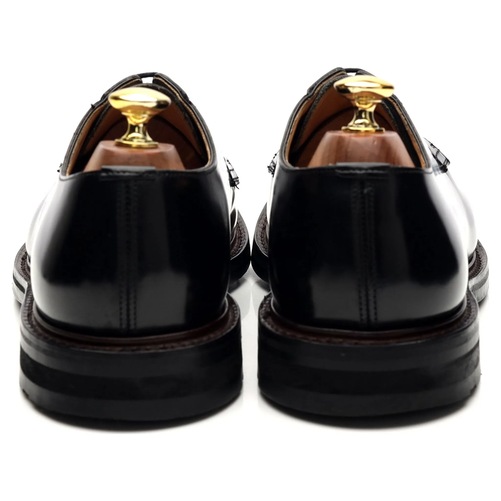 'Woodbridge' Black Leather Derby UK 8 G