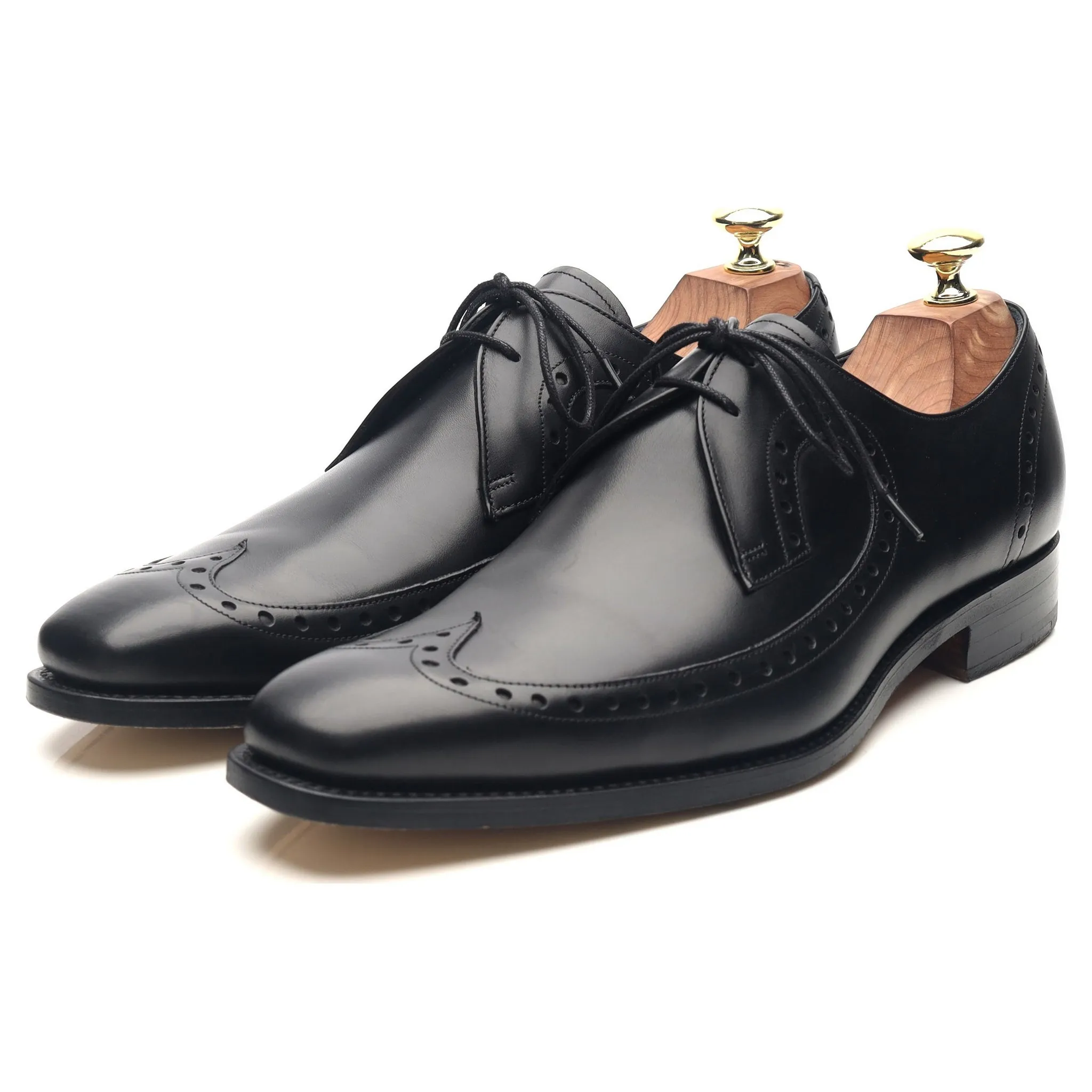 'Woody' Black Leather Derby UK 7.5 F