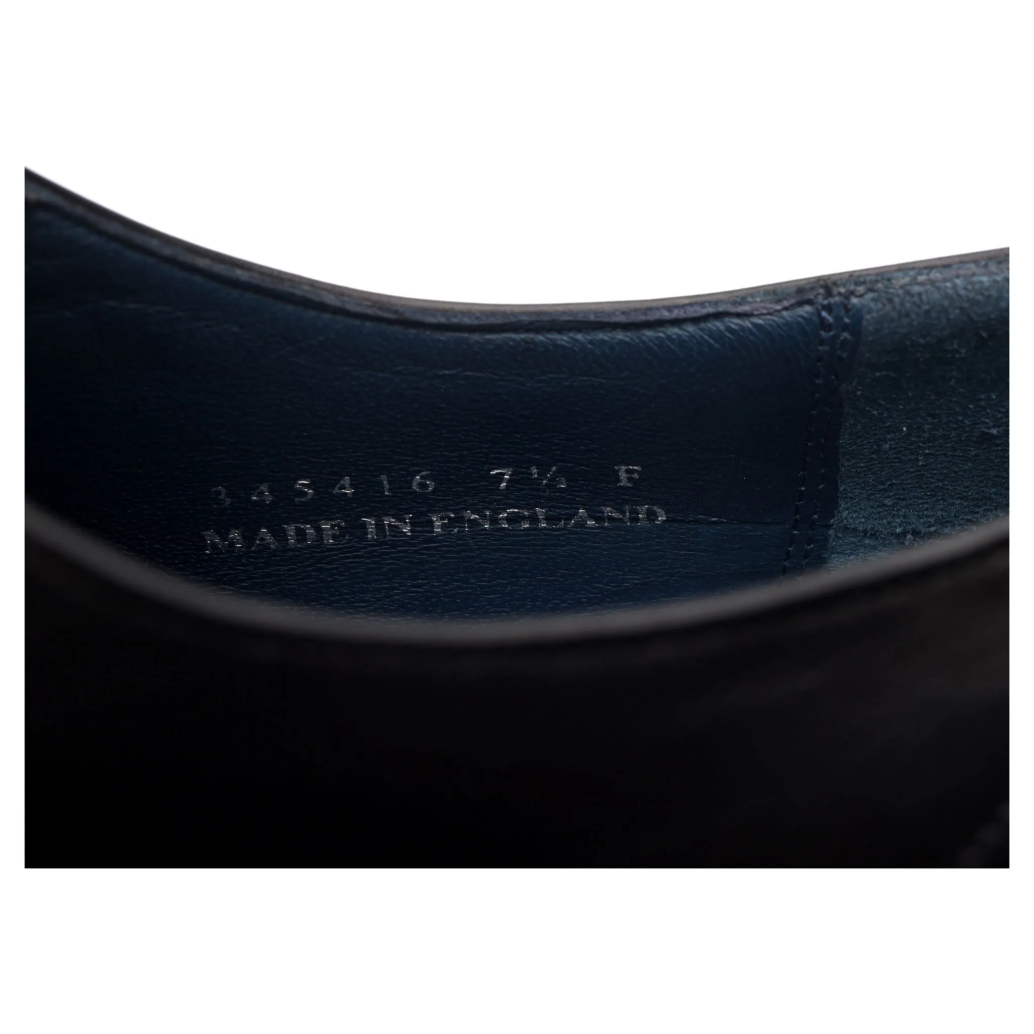 'Woody' Black Leather Derby UK 7.5 F
