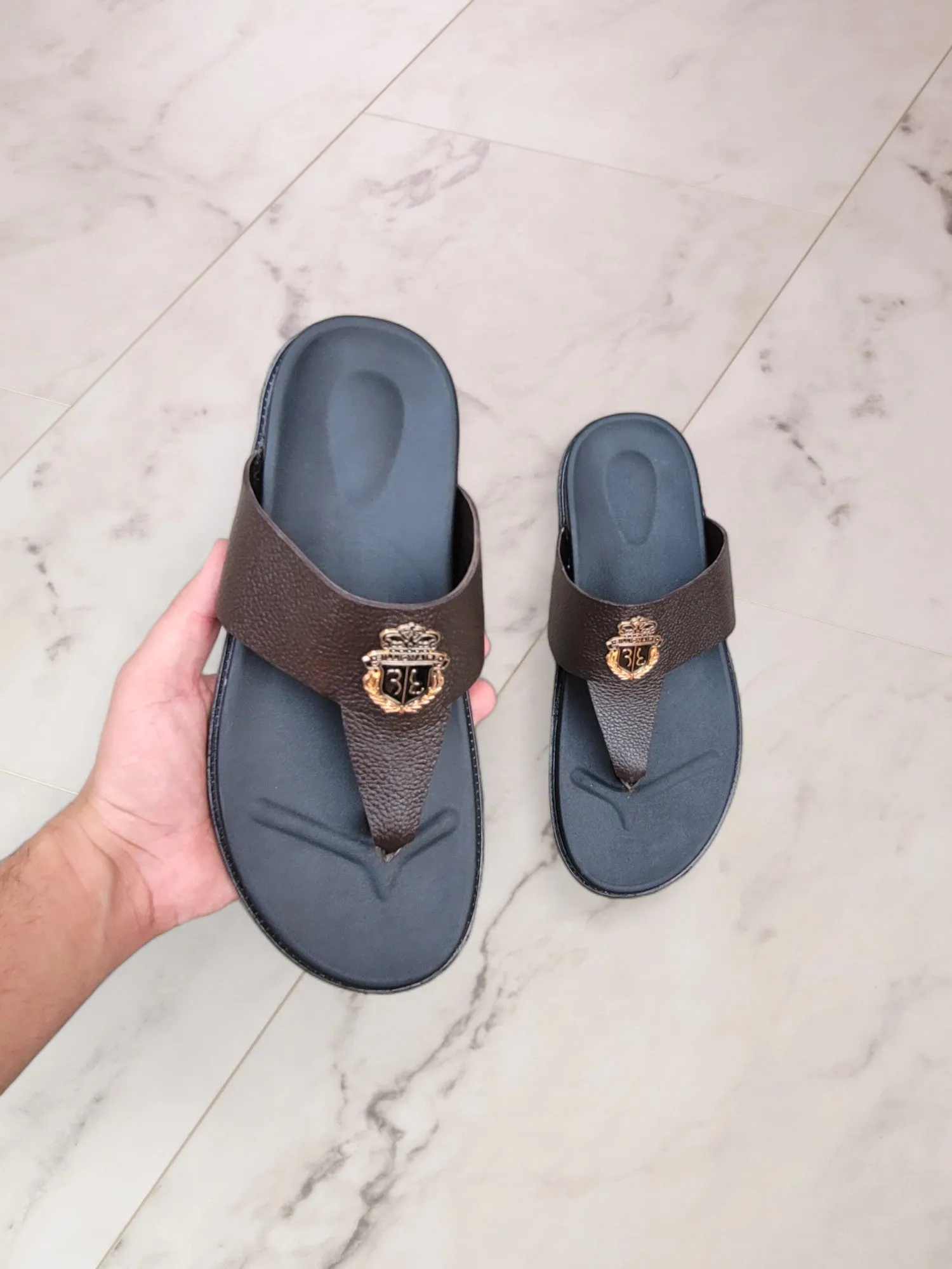 WS Pure leather Handmade Majesty Chappal - 1160