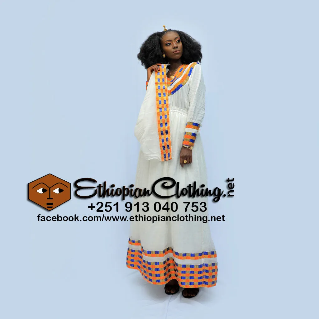 Wuberest Ethiopian traditional dress