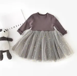 Yara Sparkle Tutu Dress Girl - Gray