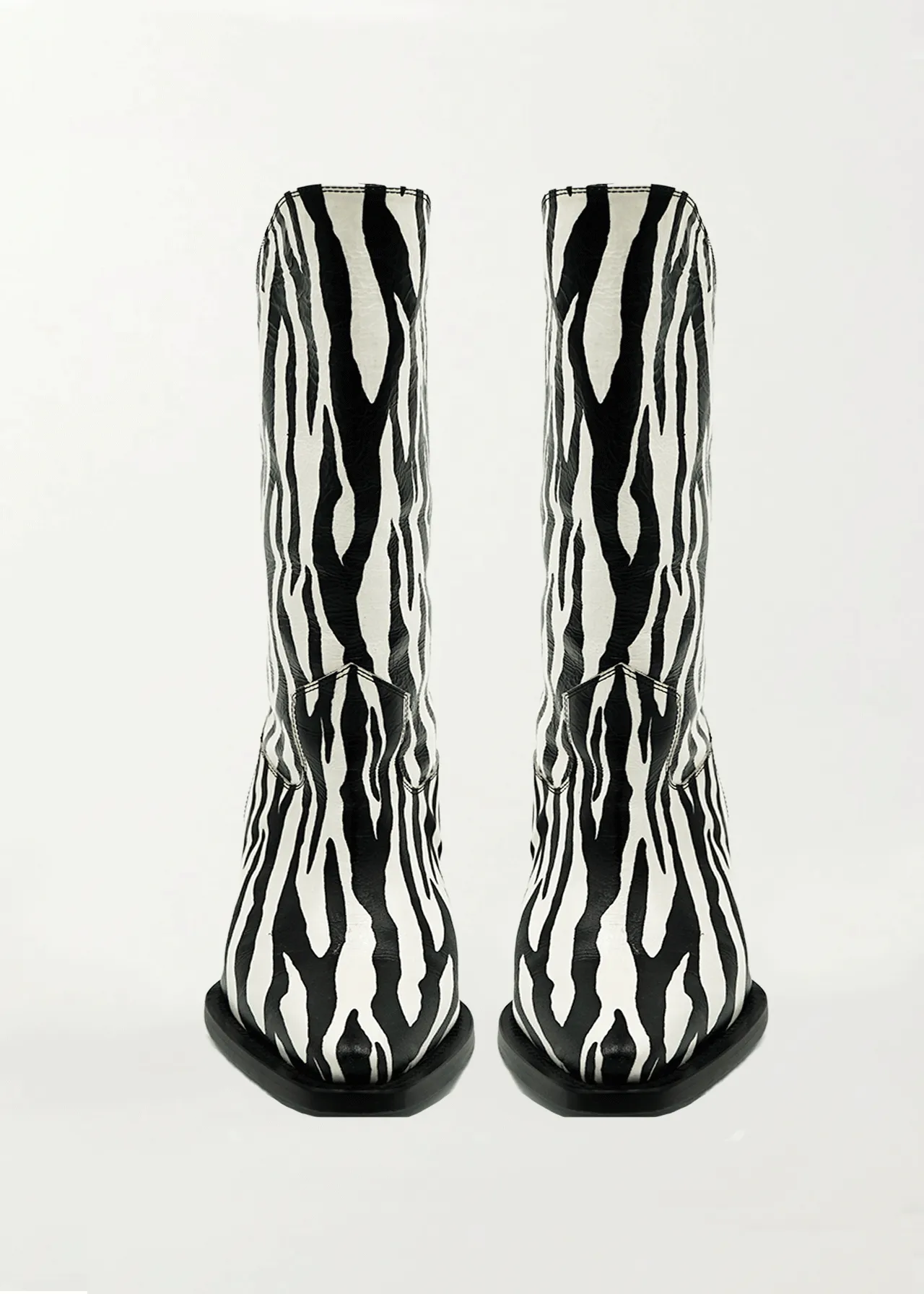 Zebra Texan Boots