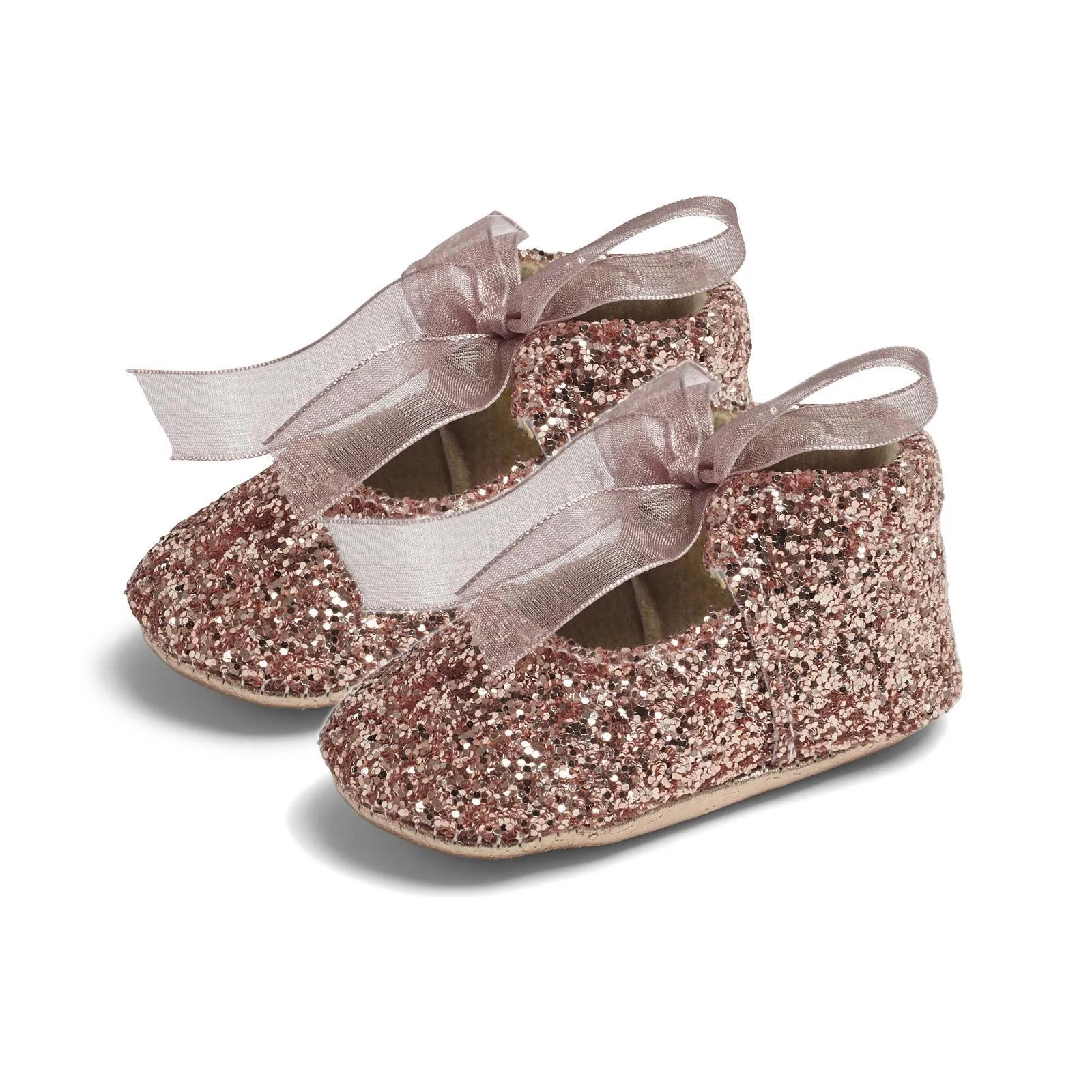 Zoe Girls Glitter Pram Shoes