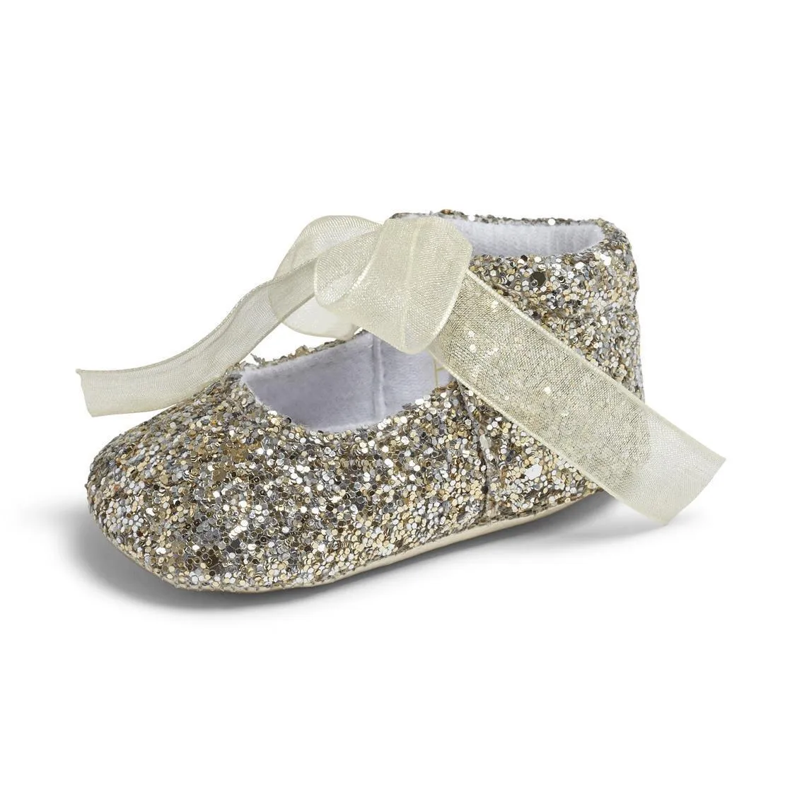 Zoe Girls Glitter Pram Shoes